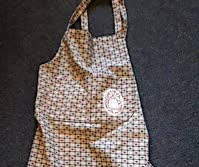 Carla also made two aprons from a pattern from MillyMac Supplies  using an ancient piece of fabric from her stash that had little cups and saucers.